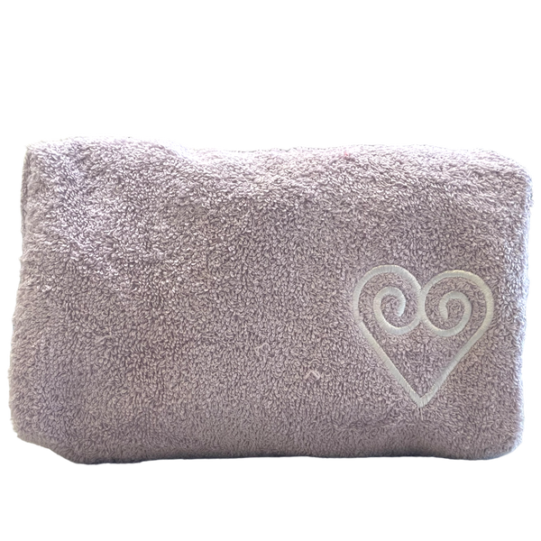 Brand With a Heart Terry Cloth Toiletry Bag