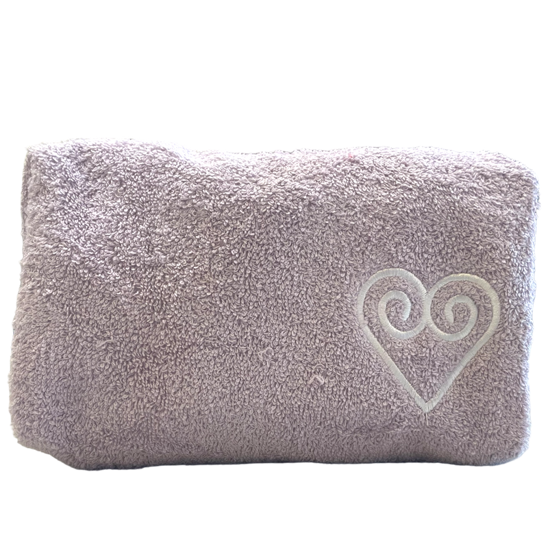 Brand With a Heart Terry Cloth Toiletry Bag
